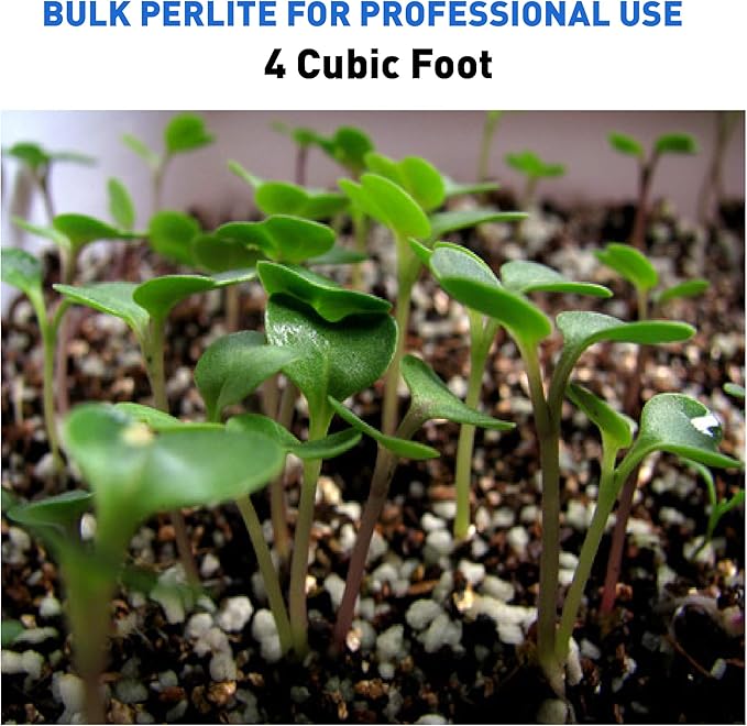 Supreme Perlite Medium Horticultural Grade Expanded Perlite – 4 Cubic Foot – 113 Liters – 103 U.S. Dry Qrts – Indoor & Outdoor Use – OMRI Listed