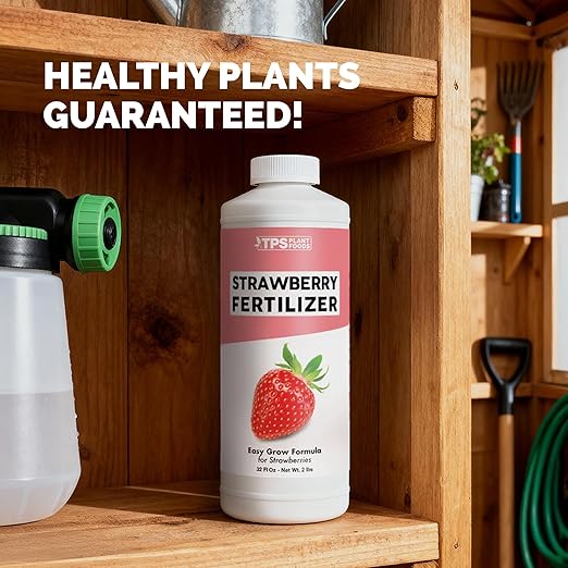 Strawberry Fertilizer – Liquid Plant Food for Better Flowering, Bigger Berries & Stronger Root Runners, 8 oz