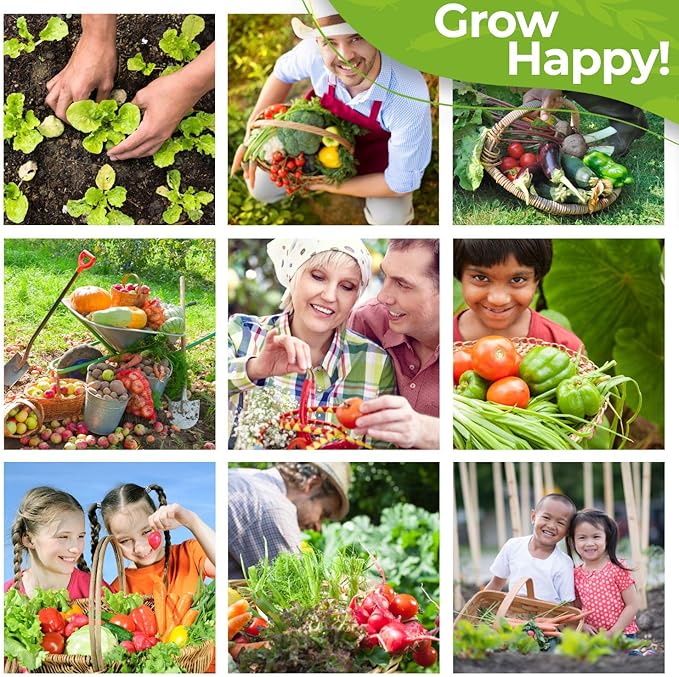 HOME GROWN Premium Heirloom Vegetable Seeds - 15 Varieties Non GMO Seeds for Planting - Garden Seeds Variety Pack with 7000+ Seeds for Indoor & Outdoor Growing - Vegetables Seeds for Home Garden