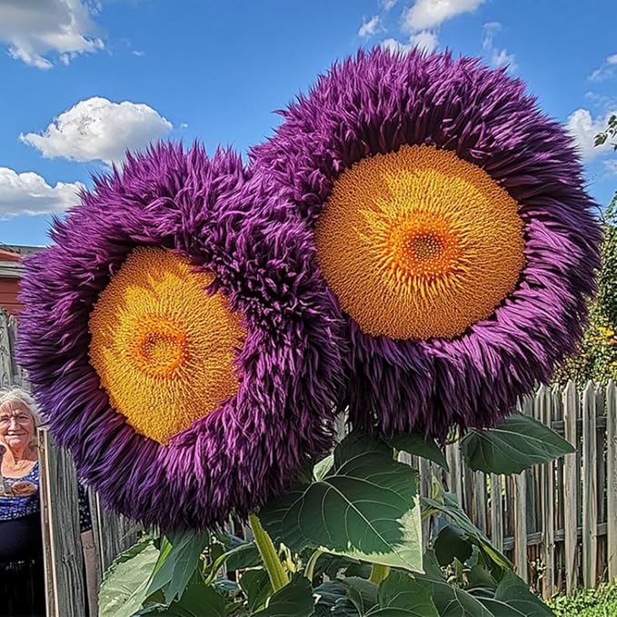 700+ Sunflower Seeds for Planting - Giant Teddy Bear Sunflower Heirloom Non-GMO Seeds Open Pollinated & Untreated - Attracts Butterflies & Bees