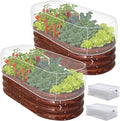 2 PCS Garden Netting for Raised Beds 4x8 Fine Mesh Raised Beds Garden Bug Netting Pest Barrier Screen with Drawstring for Plants to Keep Small Animals Pest Out Protect for Vegetables (4x8 FT)