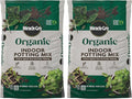 Miracle-Gro Organic Indoor Potting Mix - Protects Against Over and Under Watering, Planting Soil for Indoor Container Plants, Houseplants and Starter Plants, OMRI Listed, 16 qt. (2-Pack)
