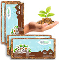 LaLaGreen Coconut Coir Chips for Plants (500g, 4 Pack) Indoor Herb Garden Seedling and Plant, Outdoor Planting Soil Vegetable Flower Orchids, Organic Compressed Coco Fiber Husk Chips Brick Peat Moss