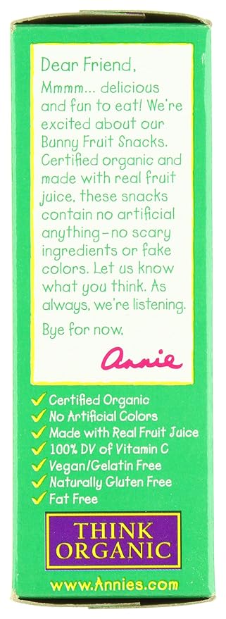Annies Homegrown, Fruit Snacks Berry Patch Organic, 0.8 Ounce, 5 Count