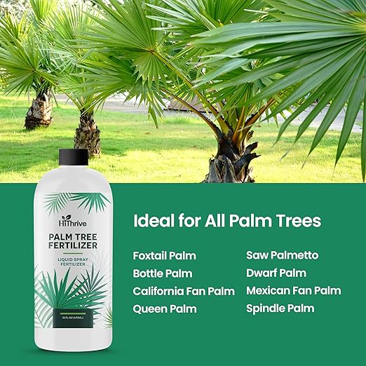 Palm Tree Fertilizer - 16oz Plant Food for Palm Tree. Rich in Micronutrients for Lush Growth, Easy to Use and Water Soluble for Stronger Roots, Healthy Trunks & Vibrant Leaves