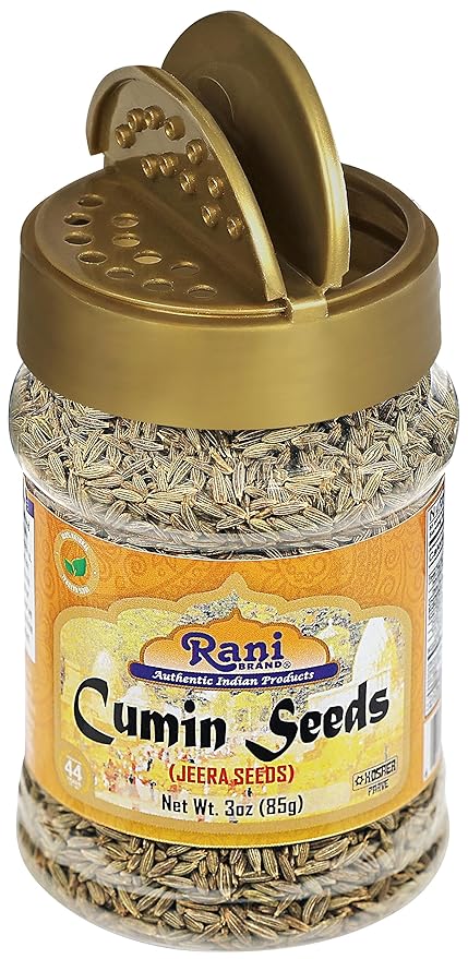 Rani Cumin Seeds Whole (Jeera) Spice 3oz (85g) PET Jar ~ All Natural | Gluten Friendly | NON-GMO | Kosher | Vegan | Indian Origin