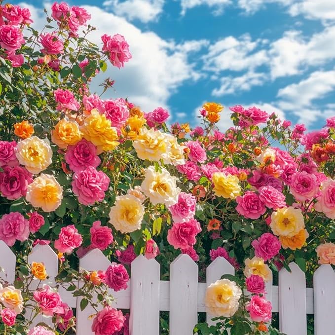 300 Mixed Color Climbing Rose Seeds for Planting Bush Perennial Shrub Heirloom Open Pollinated Flower Plant Seeds