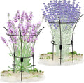 2 Pack Large Peony Cages and Supports,23.2" H X 13.4" D Metal Peony Support Rings,Tall Plant Support Garden Stakes for Outdoor Plants and Other Flopping Flowers