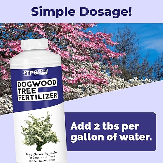 Dogwood Tree Fertilizer – Liquid Plant Food for All Dogwood Varieties - Supports Vibrant Blooms, Stronger Roots & Healthy Growth, 32 oz