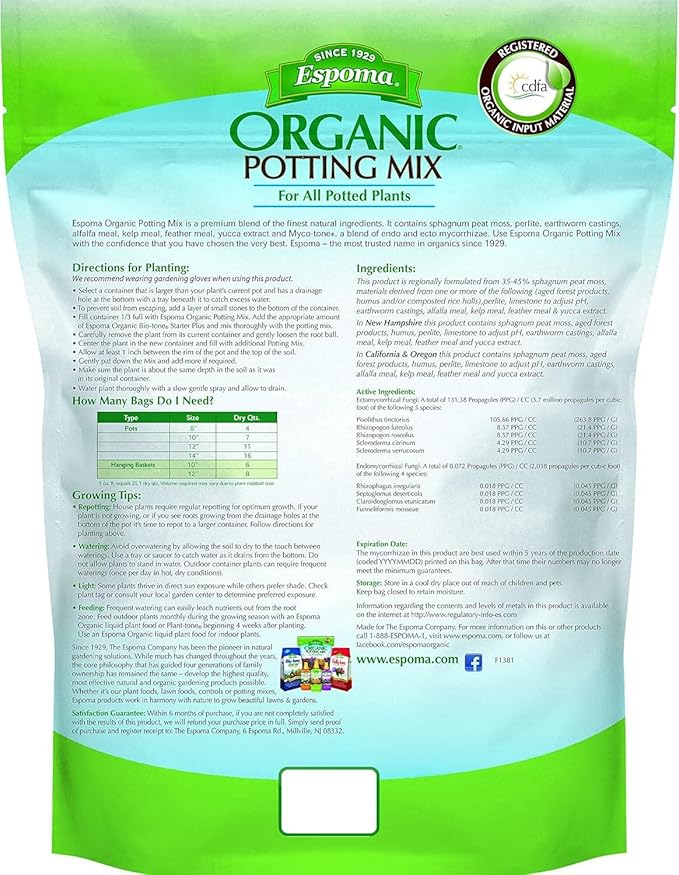 Espoma AP4 4-Quart Organic Potting Mix (2 Pack)