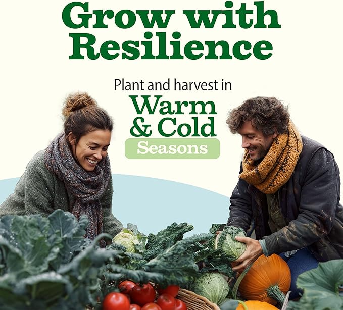 32 Heirloom Vegetable and Fruit Seeds for Planting - 16,000+ Seeds | Non-GMO Survival Seed Vault | High Germination | 32 Varieties of Vegetable Seeds for Your Home Survival Garden