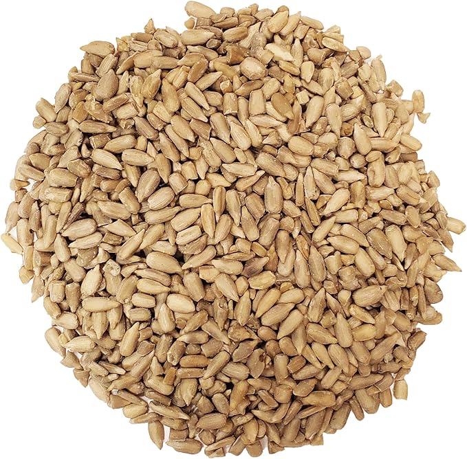 CountryMax Coarse Sunflower Hearts Bird Seed Kernels – Premium No-Shell Feed for Wild Birds, Mess-Free, High-Energy Nutrition (10 Pounds)