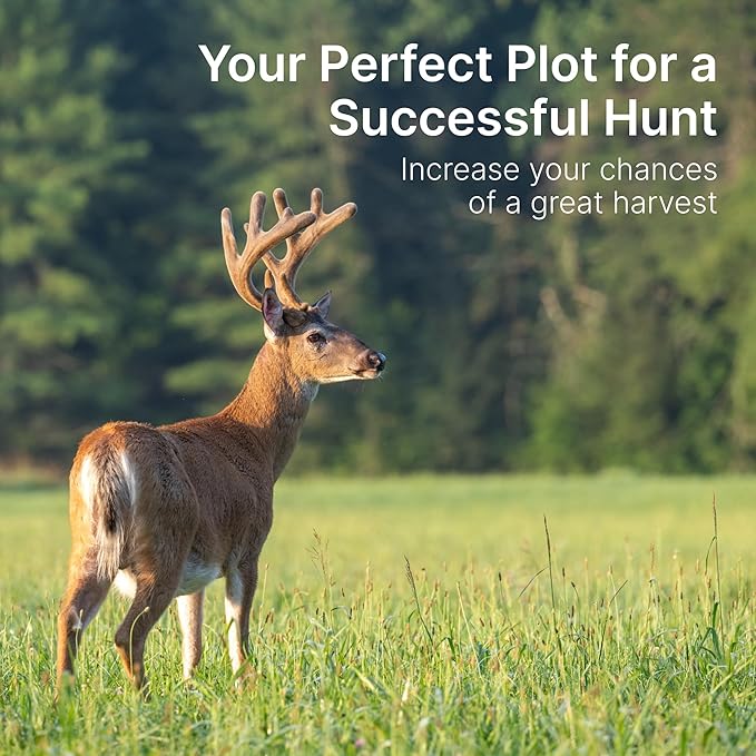 No Till Food Plot Seeds for Deer [Annual Mix] – Throw and Grow Food Mix – Deer Seed Blend with Clover, Rye, Turnip, Brassica, Oats – No Plow Planting – 5 lbs