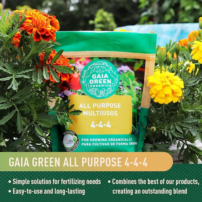 Gaia Green All-Purpose Soil Supplement for Resilient Crop Growth Ideal for Household Plants, Urban Gardens, Lawns, and Greenhouses, 500 Grams