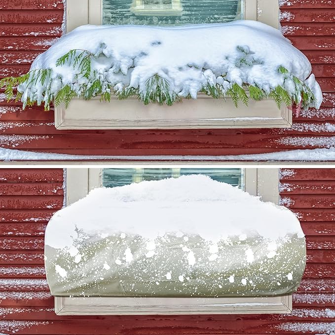 MIXC 2 Packs Plant Covers Freeze Protection, 59" x 19.7" x 21.7" Winter Plant Cover Cold Weather Tree Frost Cloth Warm Blankets Shrub Covers for Outdoor Plant