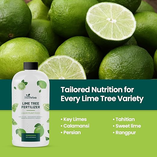Lime Tree Fertilizer 32oz - Citrus Fertilizer for Lime Trees Live Plants - Makes 32 Gallons of Liquid Fruit Tree Fertilizer - Citrus Plant Food