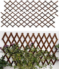 2 Pack 35.4InchWooden Lattice Wall-Expandable Plant Garden Trellis for Climbing Plants Outdoor