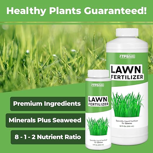 Lawn Fertilizer – Liquid Fertilizer for Greener Grass, Thicker Turf & Stronger Root Development, 1 Gallon