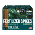 SimplyGro Fertilizer Spikes for Evergreen Trees & Shrubs (24 Spikes - 6.0 Lbs)