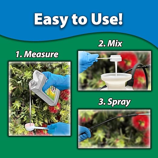 Monterey Complete Disease Control Bundled with Measuring Spoon - Fungicide & Bactericide for Control of Garden & Lawn Diseases - 8 oz