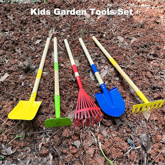 Mini Garden Tools- Kids Gardening & Lawn Care Hand Tools/Small Patio, Lawn & Garden Tools Set (Pointed Shovel)