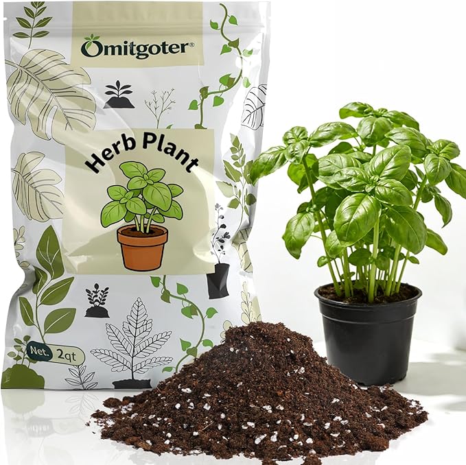 Organic Potting Soil Mix for Indoor Plants & Herb Gardens 1qt- All-Purpose Nutrient-Rich Natural Soil