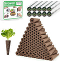 280Pcs Hydroponic Pods Kit, 140 Grow Sponges with 140 Pod Labels, Breathable Replacement Pods Compatible with AeroGarden & Most Hydroponics Growing System, Seed Starter Pods for Indoor Garden