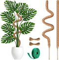 2 Pack 30 Inch Moss Pole for Plants, Moss Poles for Climbing Plants Monstera, Handmade Coco Coir Plant Pole, Monstera Plant Support for Plant Grow