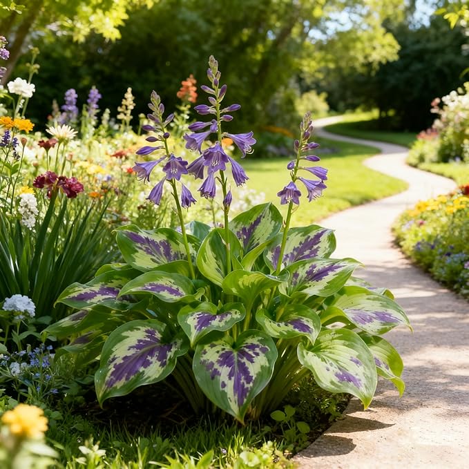 Hosta Seeds for Planting, 299+ Mixed Hosta Seeds, Perennial Flower Palnts, Non-GMO Heirloom Hosta Flower Seed for Home Garden Outdoor