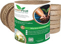 Low EC (<0.5) Coco Peat Seed Starting Mix Pods (94 mm - 72 Pack) for Seedlings. Compressed Seed Starting Pellets, Seed Starter Pods for Seedlings, Indoor/Outdoor Plants, Herbs, Vegetables & Flowers