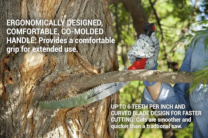 Corona 7 Inch RS 7245 Razor Tooth Folding Saw, 7-Inch Curved Blade, Steel