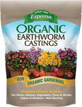 Espoma Organic Earthworm Castings - 4 qt. Bag. 100% Pure with no fillers. Safe, Non-Toxic Organic Fertilizer and Soil Conditioner. Produces Vigorous Plant Growth While improving Soil Structure.
