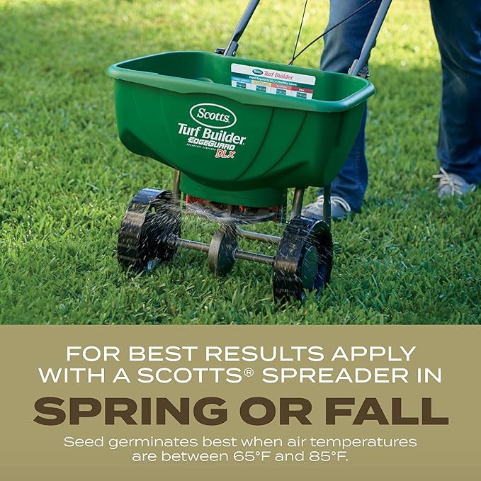 Scotts Turf Builder Grass Seed Southern Gold Mix for Tall Fescue Lawns with Fertilizer and Soil Improver, 32 lbs.