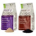Worm Bliss (1 Qt) + Myco Bliss Granular (200 g) - Mycorrhizal Fungi Inoculant & Worm Castings for Plants - Mycorrhizae for Plants - Earthworm Castings Organic Fertilizer - Mycorrhizal Inoculant