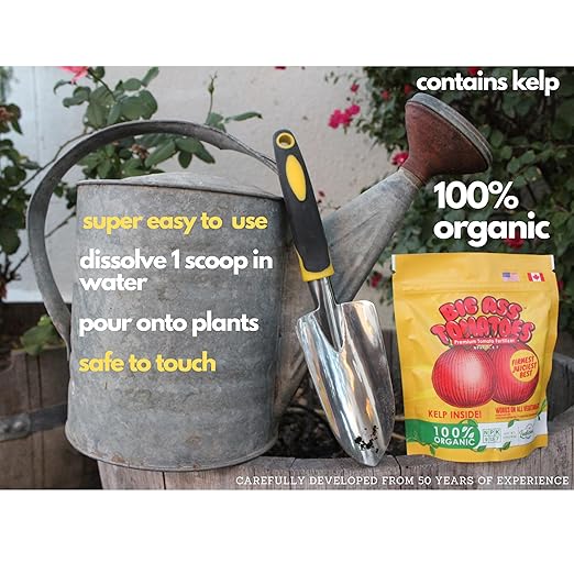 Fertilizer for Tomatoes – Large Size 3 lb Premium Organic Plant Fertilizers with Kelp – Indoor Outdoor Nutrients for Vegetables, Fruits