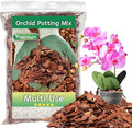 Orchid Bark Potting Mix, 1QT Premium Orchid Potting Mix, Orchid Bark for Indoor Plants with Pine Bark & Perlite, Superior Ventilation & Drainage to Boost Plants’ Growth, Orchid Soil