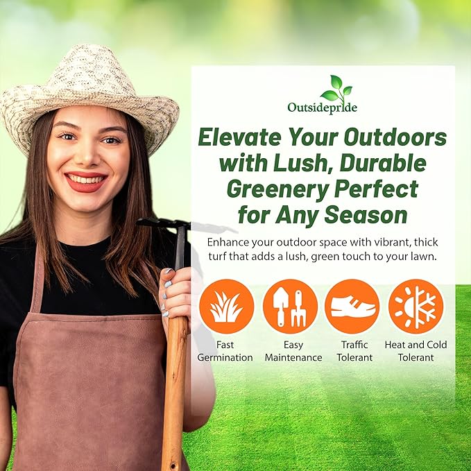 Outsidepride Maya (Blackjack II) Bermuda Grass Seed - 25 lbs Warm Season, Drought Tolerant, Fast Growing, Fine-Textured Bermuda Grass Seeds for Lawn, Parks, Golf Courses & Sports Fields