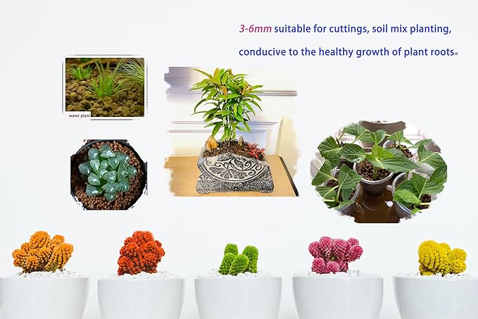 Japanese Super Hard Akadama Bonsai Soil - Small Grain (3-6mm), 4 lb (2.4 QT) | Premium Volcanic Clay Medium for Succulents,Cactus,Orchids, Bonsai & Topsoil