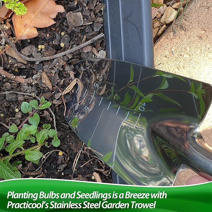 Garden Potting Mix Sieve - Stainless Steel Riddle - Soil sifting pan - with 4 Interchangeable Filter mesh Sizes - 3,6,9,12 mm and Bonus Spade