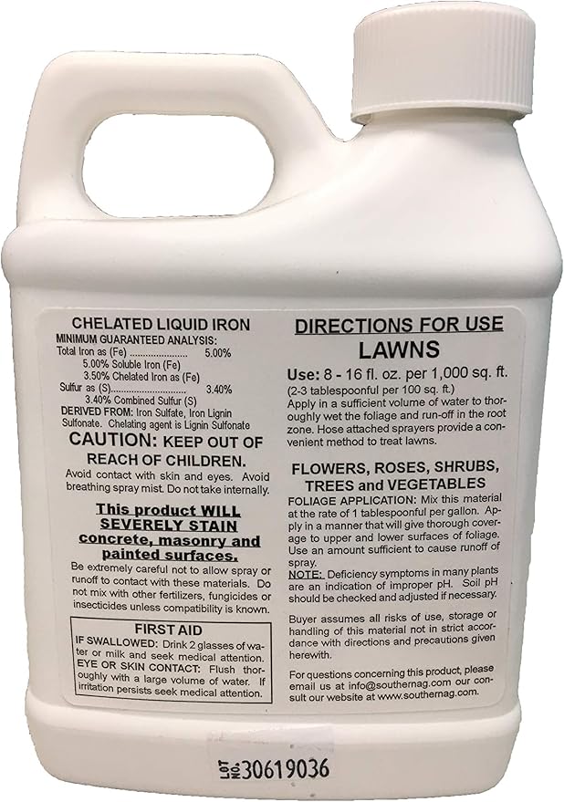 Southern Ag Chelated Liquid Iron, 16 OZ Size: 16 OZ