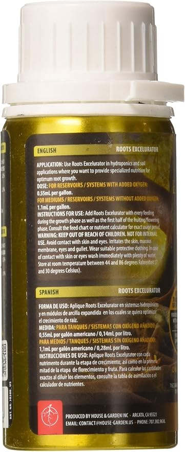 House & Garden Roots Excelurator Gold, for Plant Cuttings and Seedling, 100-ml
