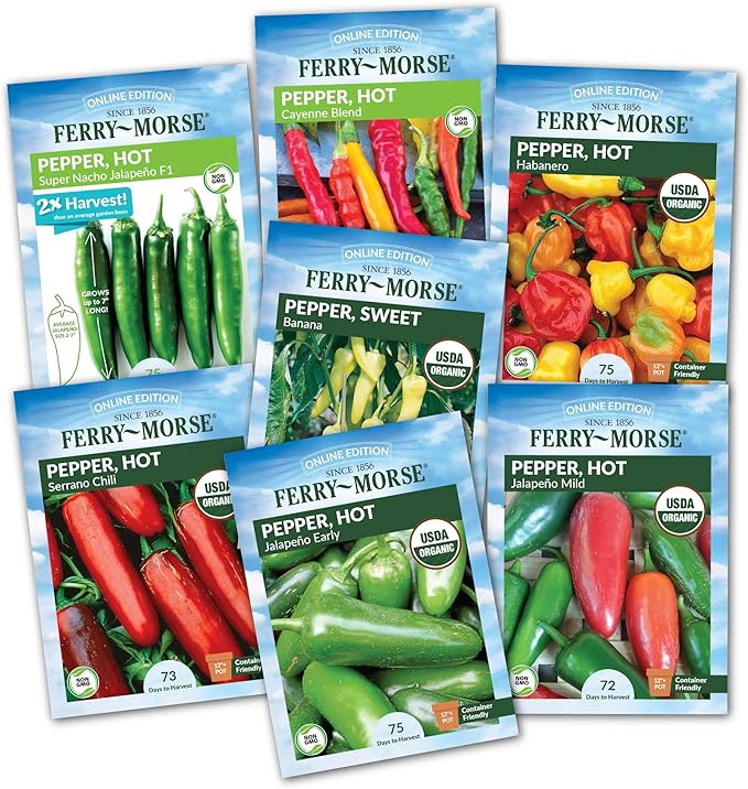 Ferry-Morse Pepper Enthusiast Non-GMO Seed Variety Pack - 7 Pack