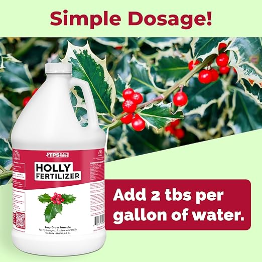 Holly Fertilizer – Liquid Plant Food for Deep Green Leaves, Dense Growth & Strong Roots, 1 Gallon