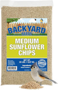 CountryMax Sunflower Chips Medium Sized - Shelled No Waste Bird Seed (20 Pounds)