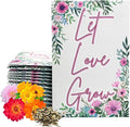 Let Love Grow Wildflower Seed Packets Party Favors (Pack of 30) - For Wedding Engagement Anniversary Bridal Shower Favor