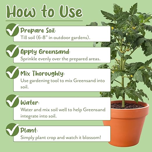 Soil Sunrise Greensand Soil Additive (5 Pounds) Special Container Gardening Additive