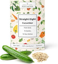 Woods Creek Seeds: Straight Eight Cucumber Seed for Planting - Over 90 Heirloom Seed Pack - Non-GMO Pickling Cucumber Seeds for Planting Indoors or Outdoors