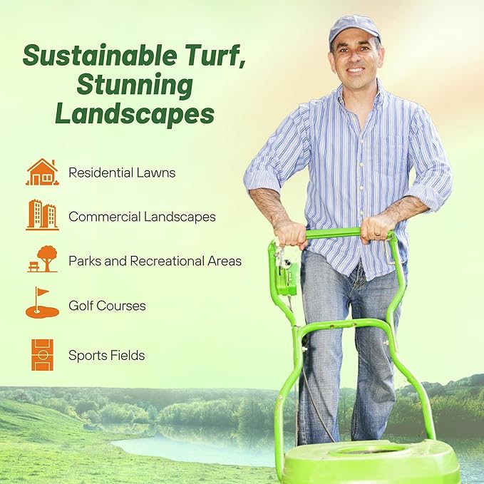 Outsidepride Rescape Seashore Paspalum Turf Grass Seed - 1 lb. Warm Season, Salt & Drought Tolerant Dense Lawn Grass Seed, Perfect for Erosion Control, High Traffic Fields, Beaches, & Coastal Areas