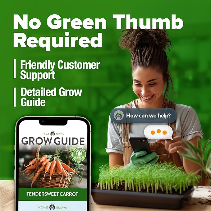 HOME GROWN Tendersweet Carrots Seeds 1 Pack - 3000 Non-GMO Heirloom Carrot Seeds for Planting Outdoors (Daucus carota subsp. sativus)