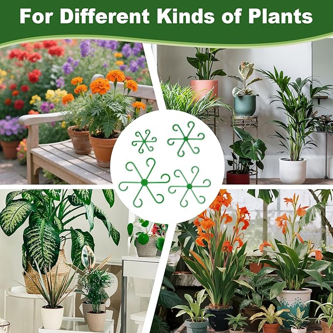 16PCS Plant Stem Support, Plant Stem Holder for Indoor Plants, Climbing Houseplant Stem Supports, Reusable Plant Stabilizer